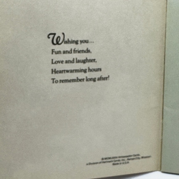 Vintage 1980 Hallmark Ambassador Birthday Greeting Card β Golden Thoughts Series - Picture 9 of 11